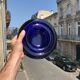 Cobalt blue glass ashtray by Enzo Mari, Circa. 1980