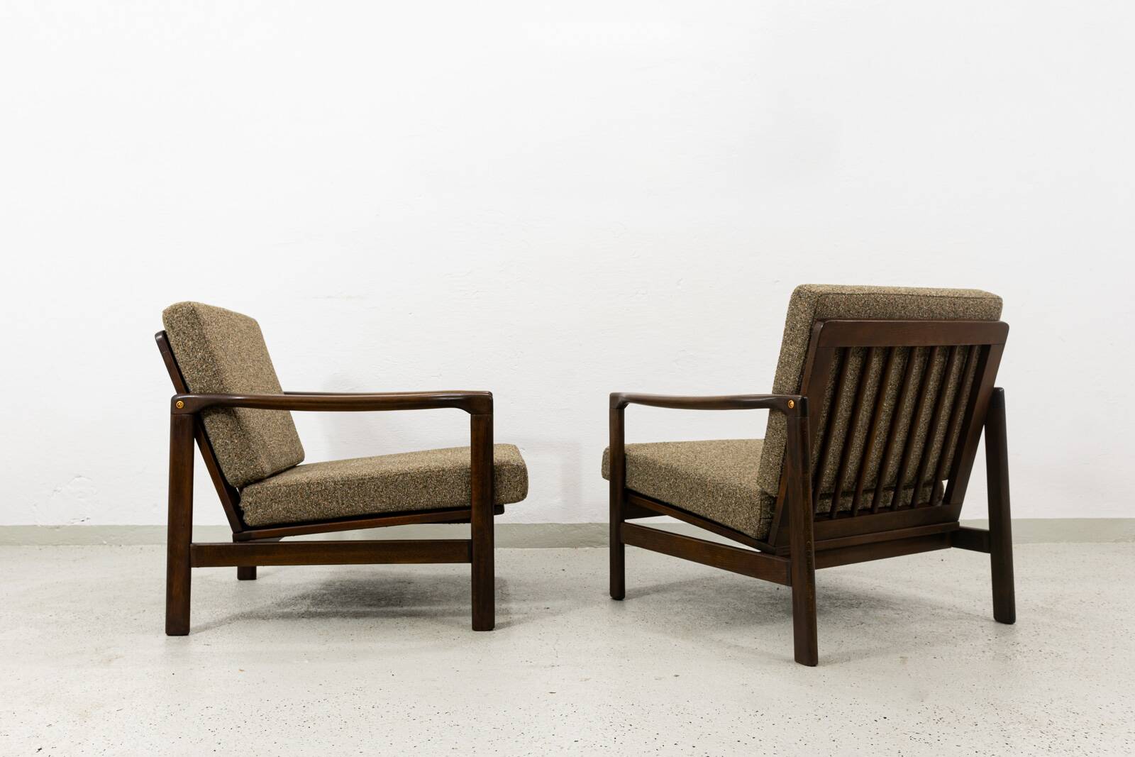 Mid Century Armchairs By Zenon Bączyk, 1960's, Set Of 2