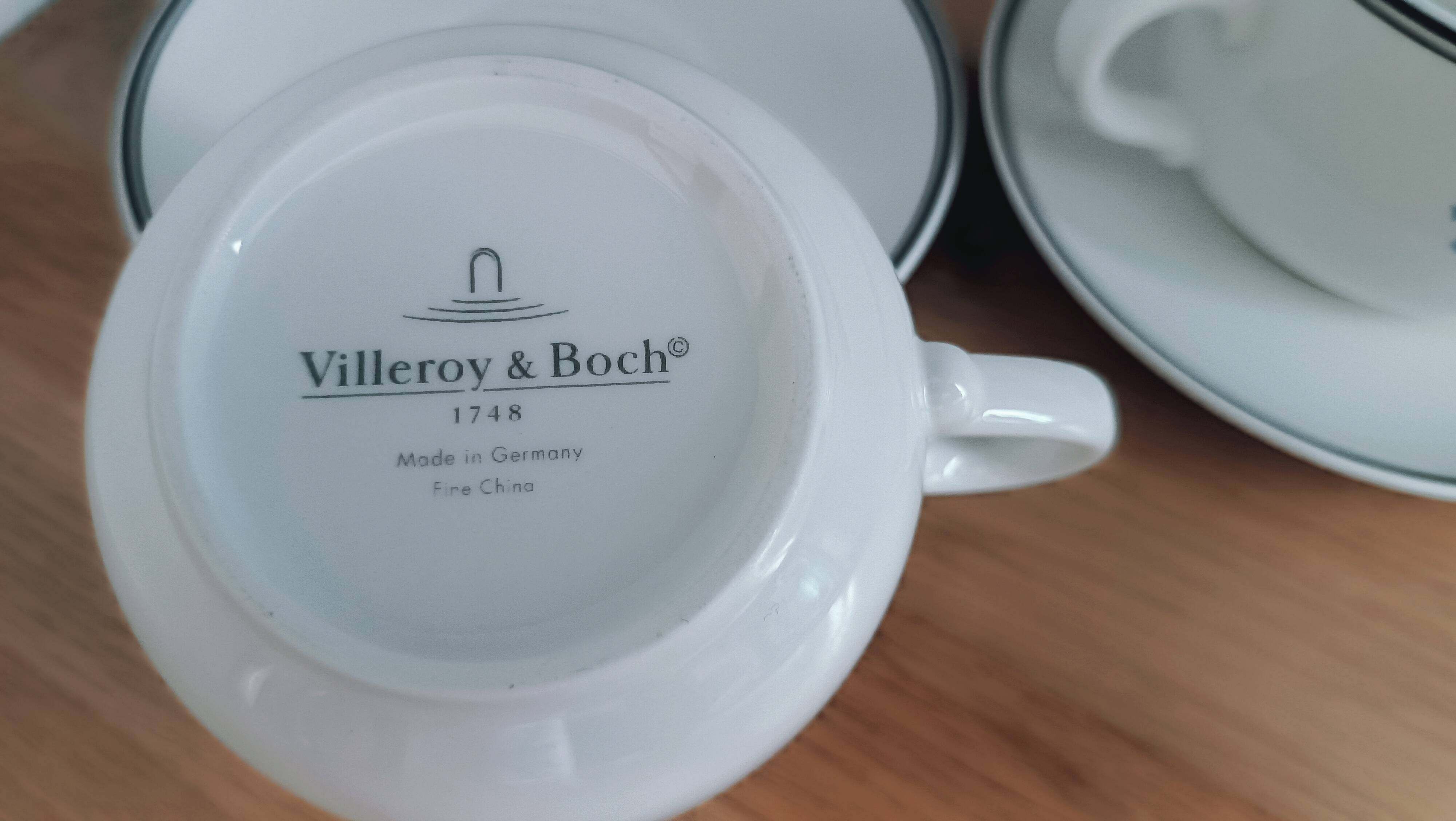 Cappuccino cups and saucers