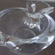 Apple-shaped crystal ashtray