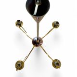Vintage 4-light chandelier in chiseled glass