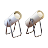 Pair of adjustable spotlights 70s