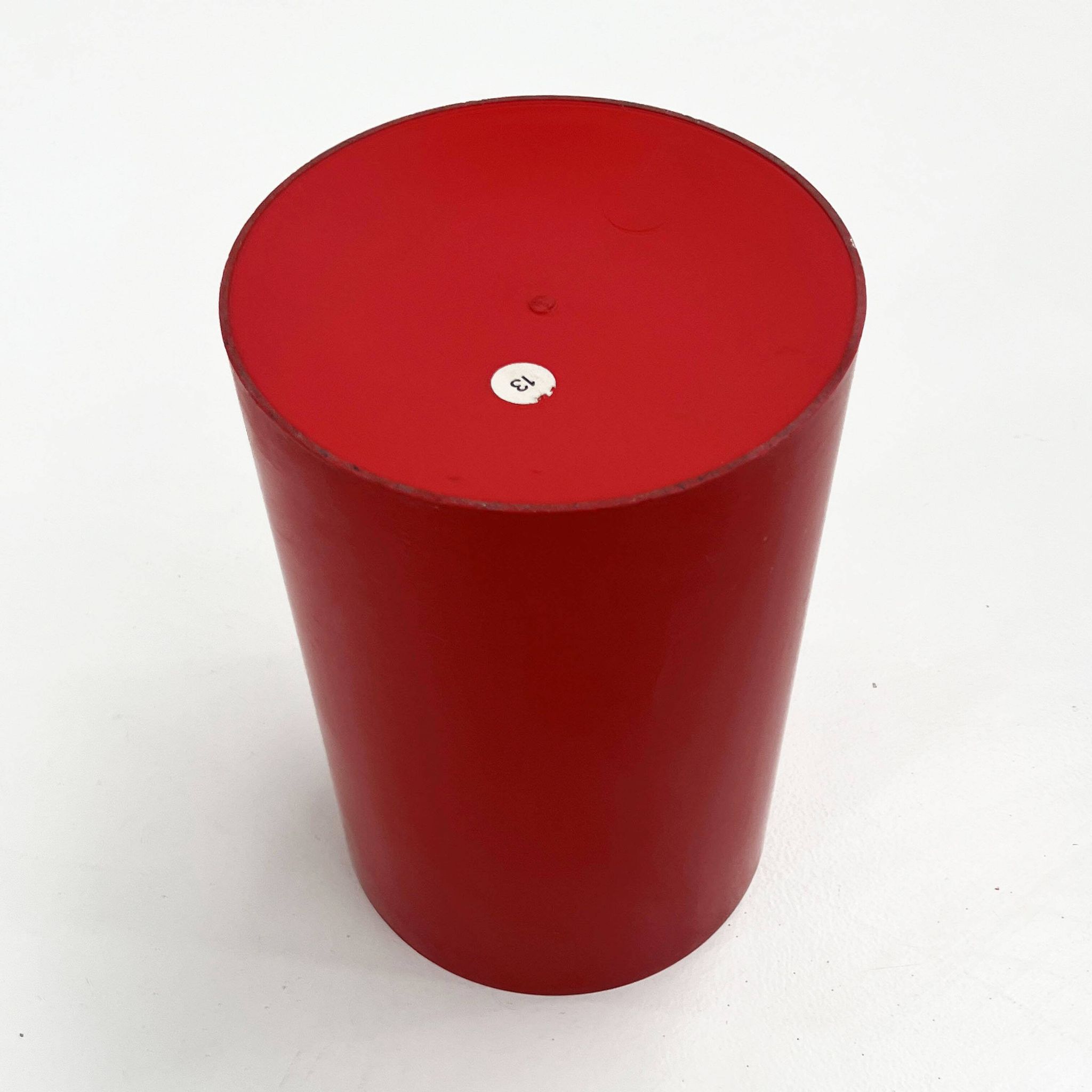 Basket, red umbrella stand by Gino Colombini for Kartell, 1970