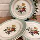 6 flat plates in half-porcelain Badonviller