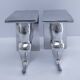 pair of stylised elephant bookends made of aluminium