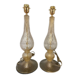 Paire de pieds de lampes Alberto Dona - Murano - Années 70