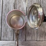 Silver chocolate pot, wooden handle and cap