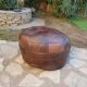 Leather pouf De Sede 1970