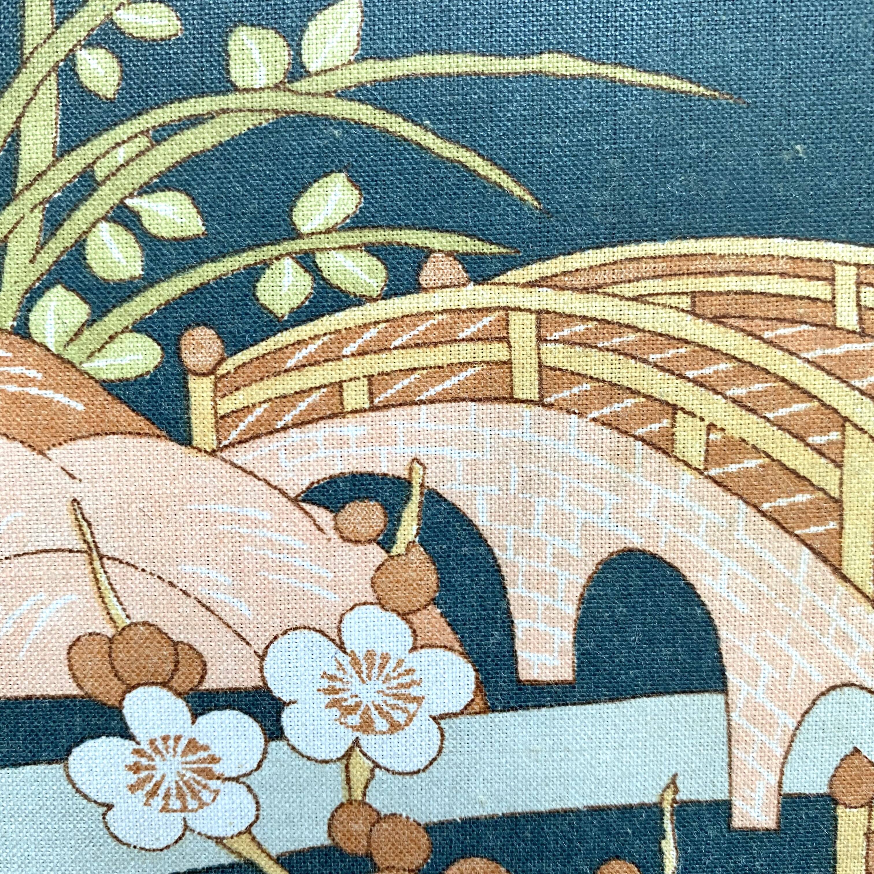 Vintage rattan stool