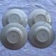 4 deep plates HBCM Dolly 1930 blue/pink ceramic/earthenware abstract