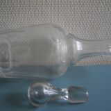 Carafe vin ancienne en verre soufflé