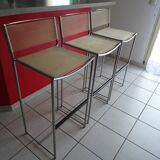 3 Spaghetti Alias bar stools designed by G. Belotti