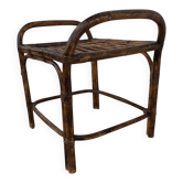 Rattan side table