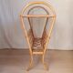 Vintage rattan magazine rack