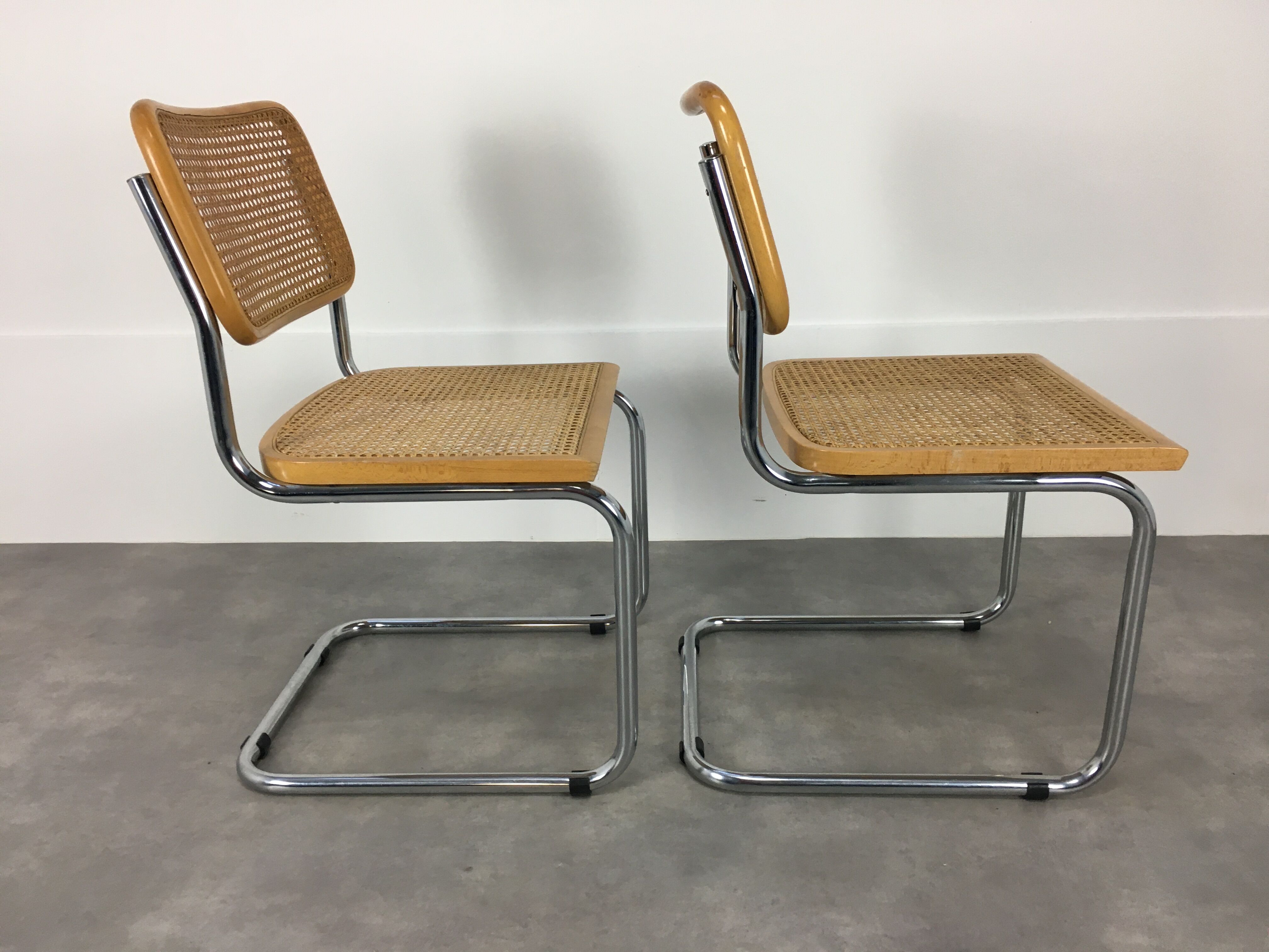 Set of 2 chairs Cesca B32 by Marcel Breuer