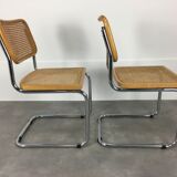 Set of 2 chairs Cesca B32 by Marcel Breuer