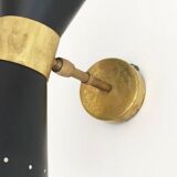 Pair of Italian diabolo wall lights, 1950s