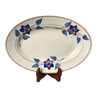 Oval dish Saint-Amand model "Pontaillac" years 30-40