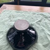 Flamed enamelled ceramic candle holder