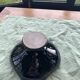 Flamed enamelled ceramic candle holder