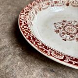 Round and hollow dish Jules Vieillard - Bordeaux in iron earth, service "Lou
