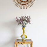 Cristallerie de Clichy White Opaline Pitcher Vase, Handmade in France