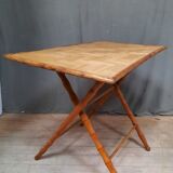 Folding bamboo table