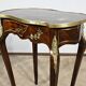 Small Living Room Table in Rosewood and Marquetry, Louis XV style, Napoleon III – Middle XI period