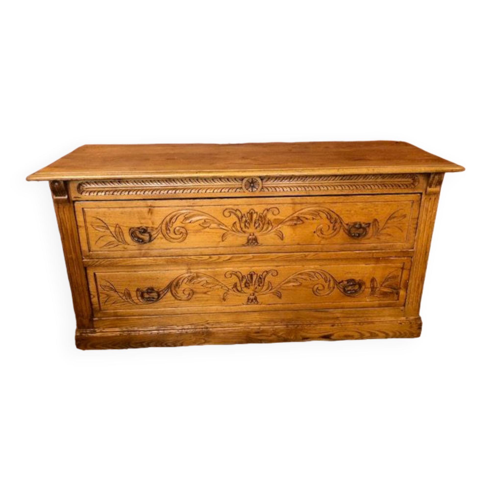 Professional furniture in light oak carved wood