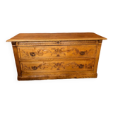 Professional furniture in light oak carved wood