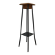 Wood and marble stool