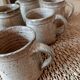 Set of 6 cups in gres