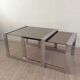 Duo of nesting tables Romeo Rega Italy from the 70s