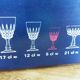 Liqueur glasses, Cristal d'Arques, Pompadour model