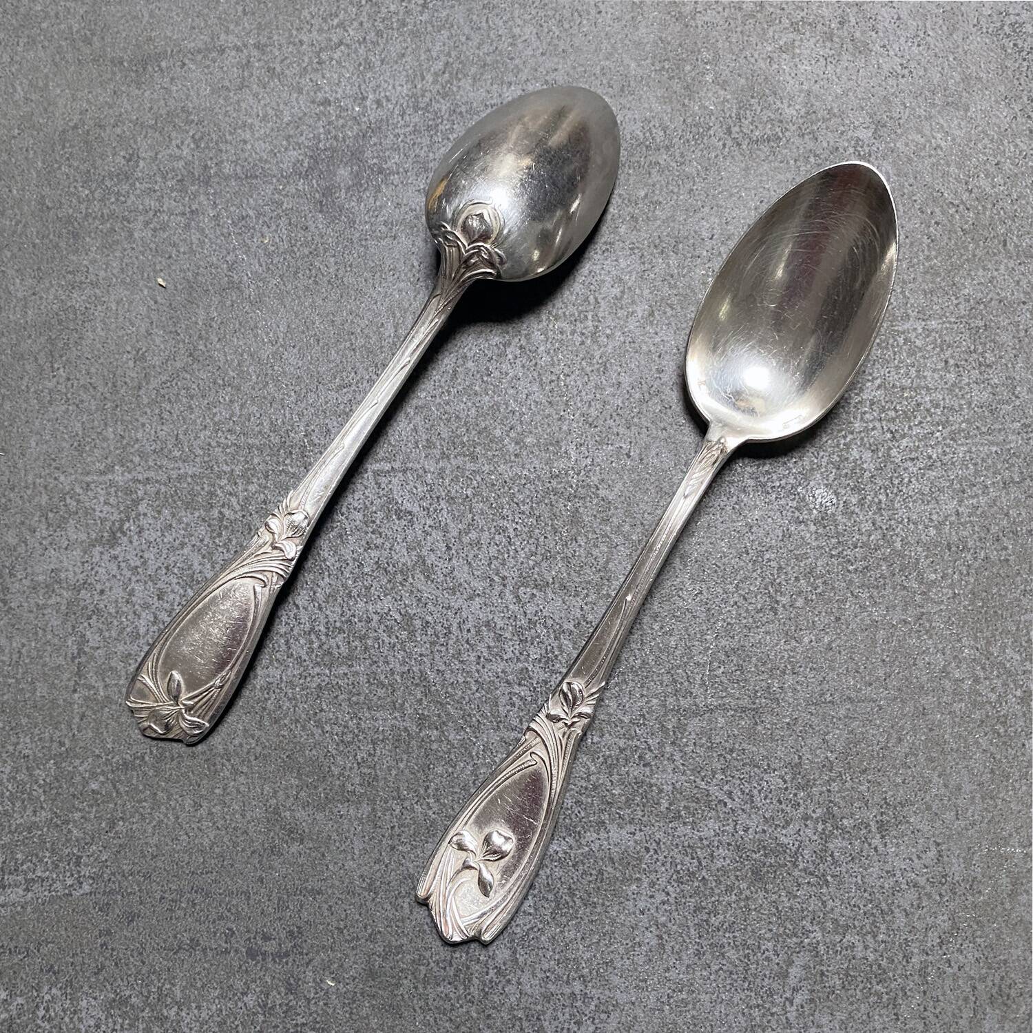 6 Art Nouveau teaspoons