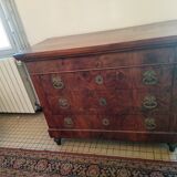 Commode restauration en noyer 4 tiroirs