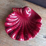 Verceram shell 1950s pocket tray or ashtray