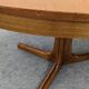 Oval extendable dining table by Baumann, France circa 1970.