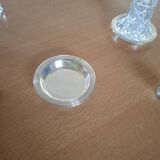 Salière et poivrier  en argent et cristal