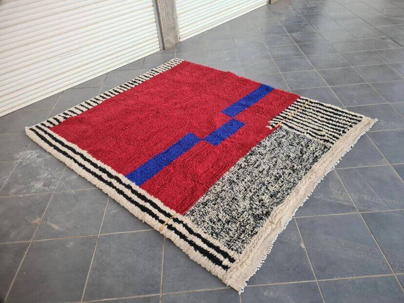 Natural Wool Moroccan Berber Carpet 200cmx300cm