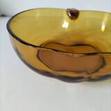 Vintage pressed glass apple salad bowl