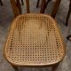 Set of 6 chairs bistro j&j kohn 1900 seat cannage