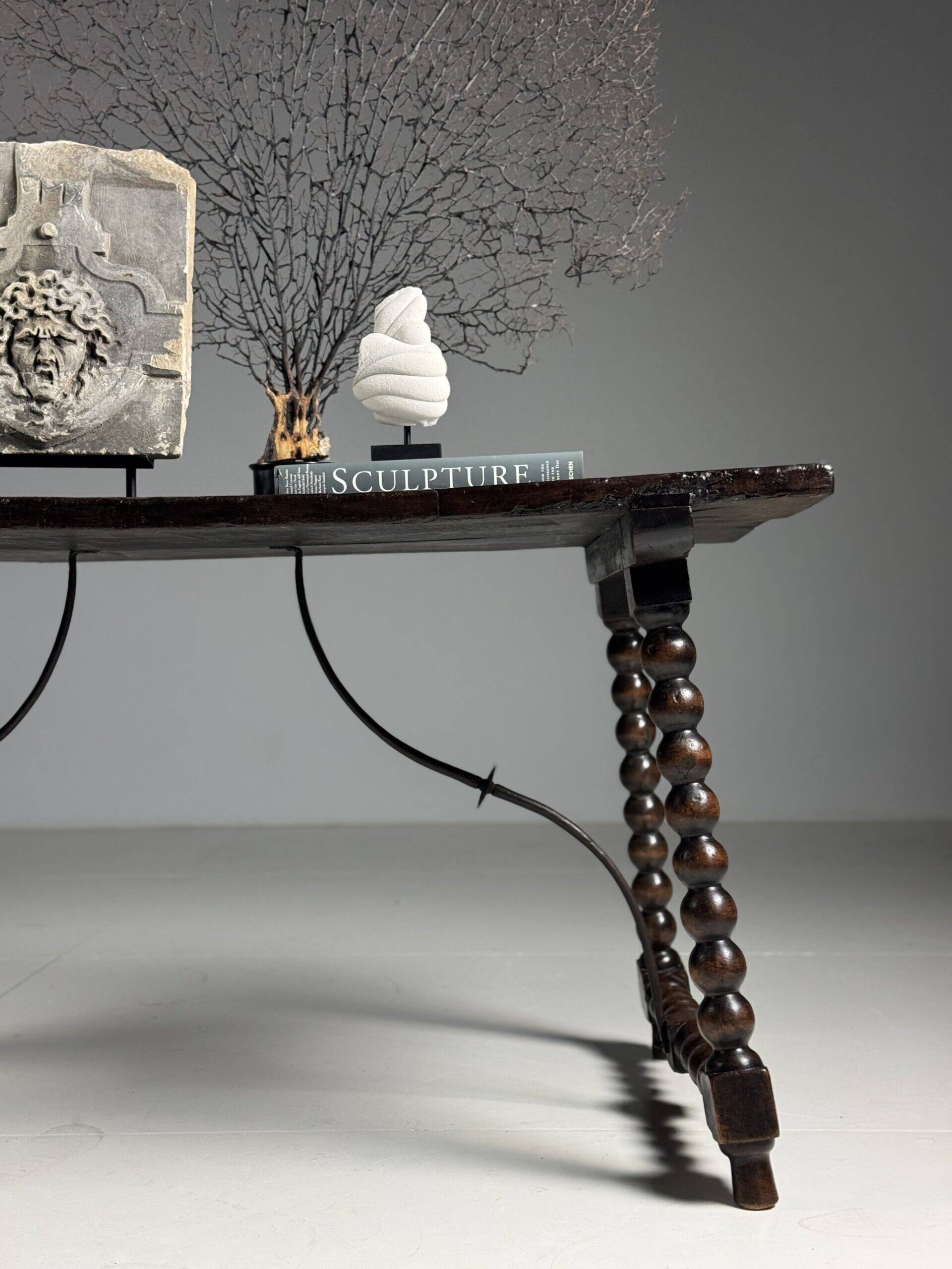 Spanish table 18th century bobbin