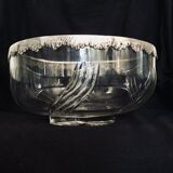 Crystal and silver bowl