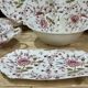 English porcelain service by Johnson Bros model Rose Chintz.