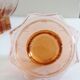 Pink molded glass decanter, Luminarc