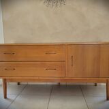 Scandinavian design sideboard in oak and mahogany