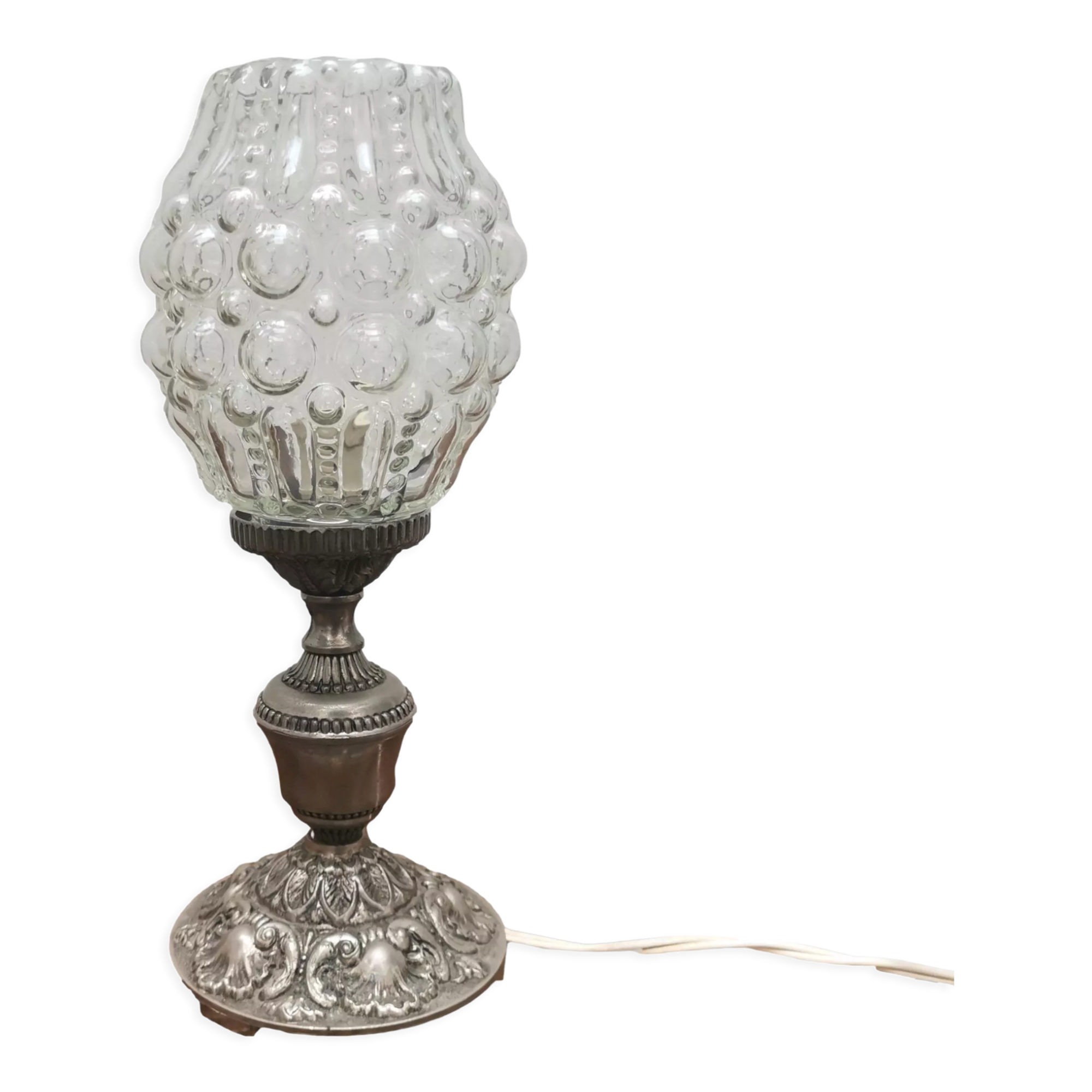 Glass table lamp 1950