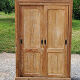 Old Parisian wardrobe 2 sliding doors