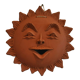 Ceramic hanging sun